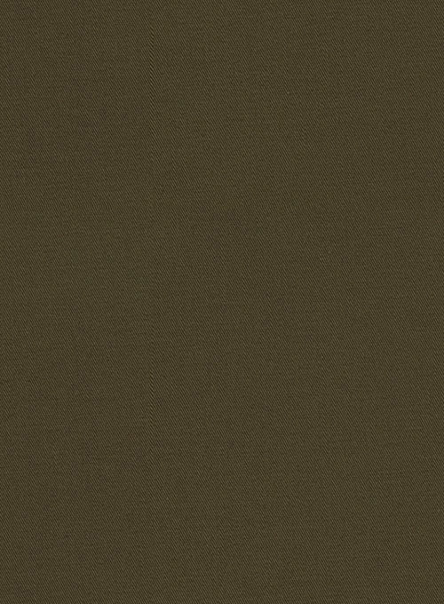 Dark Olive Stretch Chino Pants
