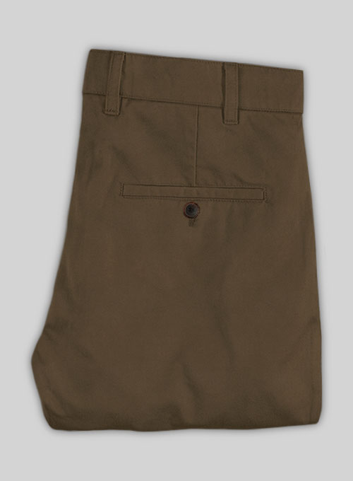 Stretch Summer Brown Chino Pants - Click Image to Close