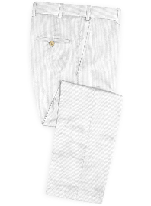 corduroy pants white