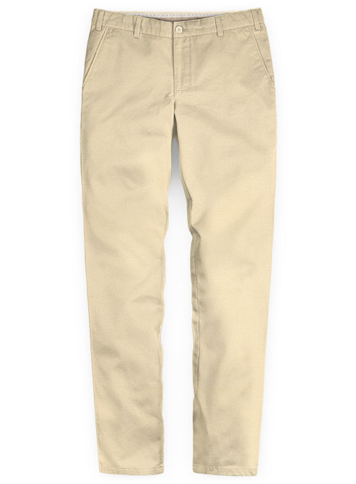 stretch khaki jeans