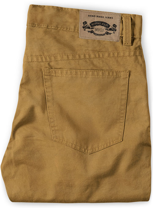 Summer Weight Dark Khaki Chino Jeans