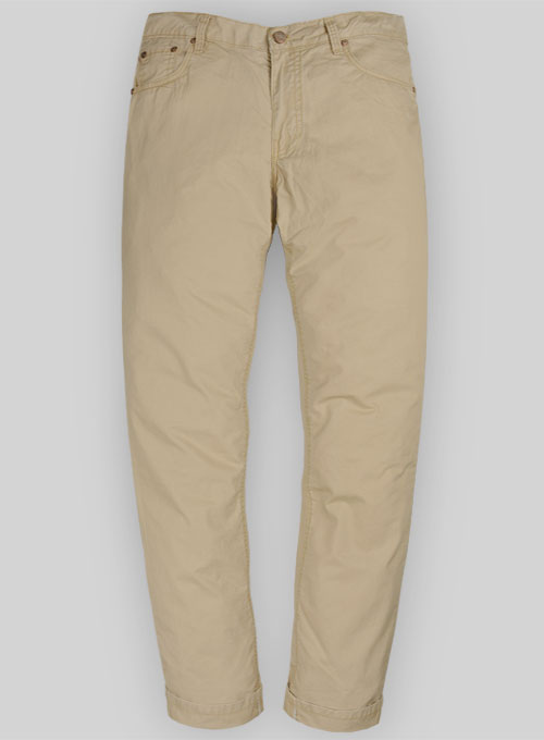 Summer Weight Light Khaki Chino Jeans 