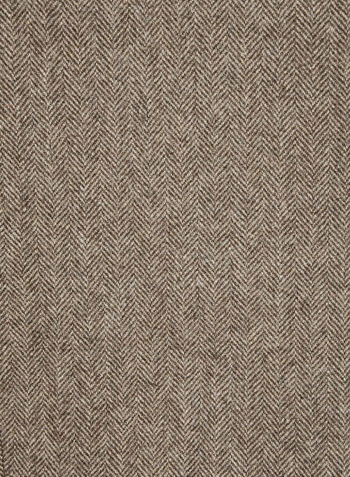 Vintage Dark Brown Herringbone Tweed Pants - Click Image to Close