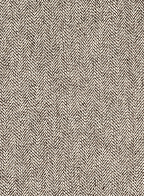 Vintage Herringbone Brown Highland Tweed Trousers