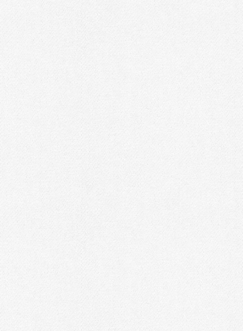 White Stretch Chino Pants - Click Image to Close