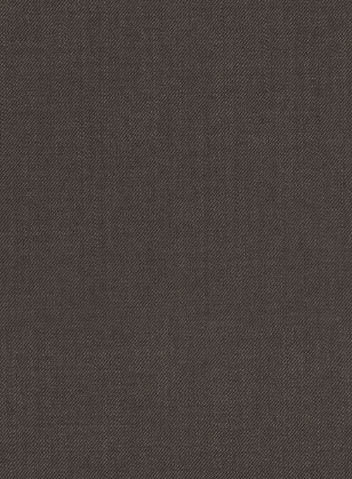 Worsted Dark Brown Wool Pants - Click Image to Close