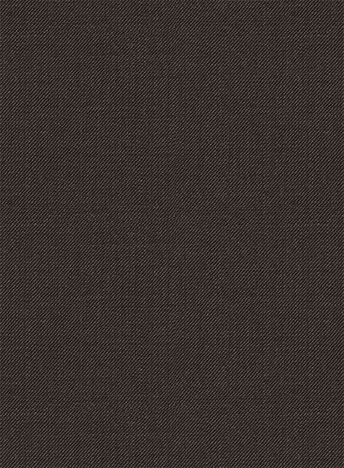 Worsted Dark Brown Wool Pants