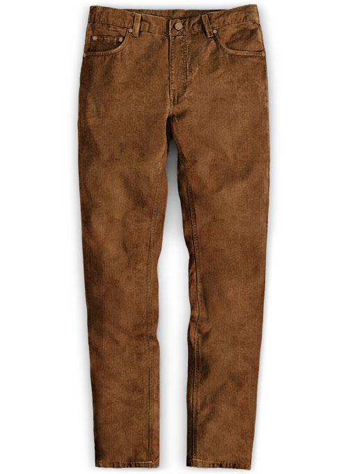 Yam Beige Stretch Corduroy Jeans - 21 Wales : Made To Measure Custom ...