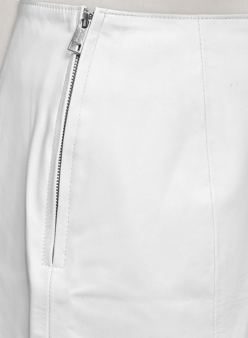 Fit and Flare Leather Skirt