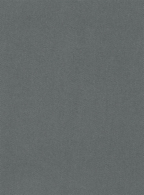 Gray Cotton Power Stretch Chino Suit