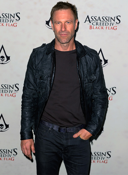 Aaron Eckhart Leather Jacket #1