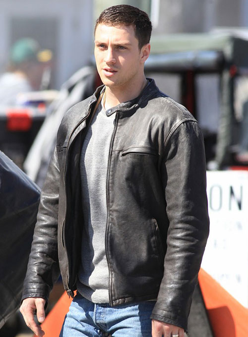 Aaron Taylor Johnson Godzilla 2014 Leather Jacket - Click Image to Close