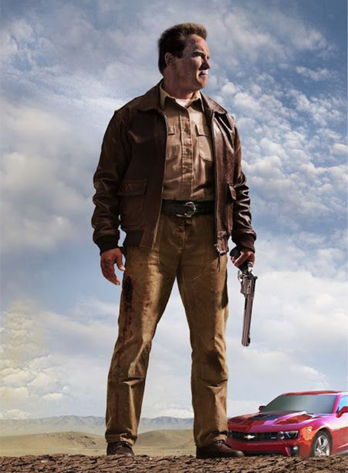 Arnold Schwarzenegger The Last Stand Leather Jacket - Click Image to Close