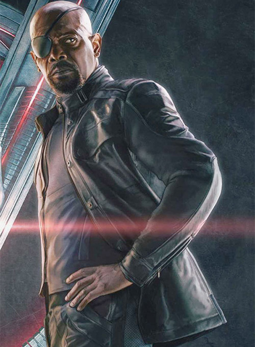 Avengers Age of Ultron Nick Fury Leather Jacket