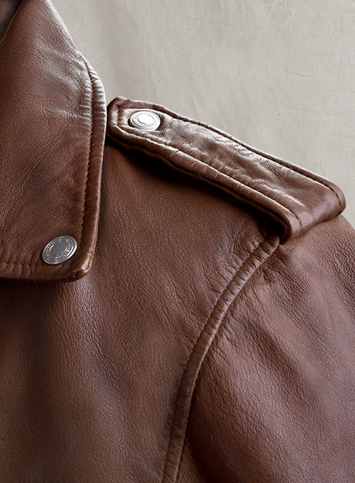 Beast Spanish Brown Biker Leather Jacket
