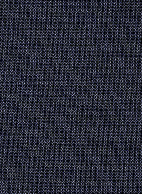 Birdseye Wool Blue Jacket