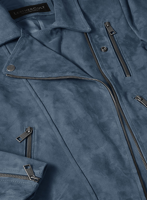Blue Suede Vanessa Hudgens Leather Jacket #3 - Click Image to Close