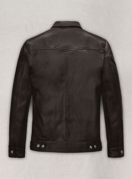 Brown Jeff Goldblum Leather Jacket #1