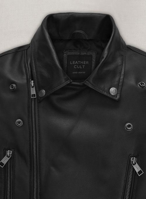 Bruna Marquezine Blue Beetle Leather Jacket