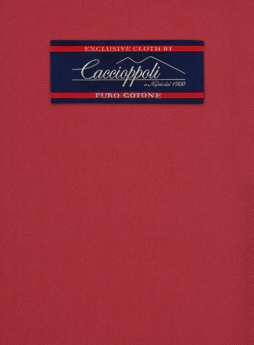Caccioppoli Cotton Gabardine Tango Red Jacket - Click Image to Close