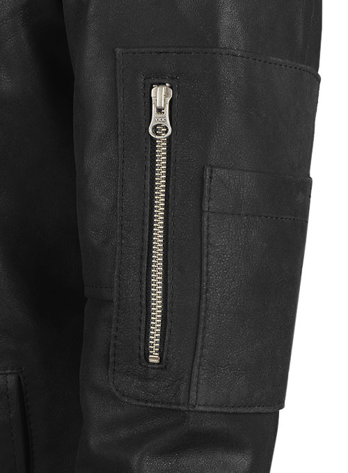 Distressed Black Californication 3 Hank Moody Leather Jacket
