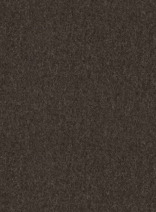 Coffee Brown Flannel Wool Jacket