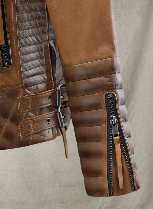 Charlotte Burnt Tan Leather Jacket