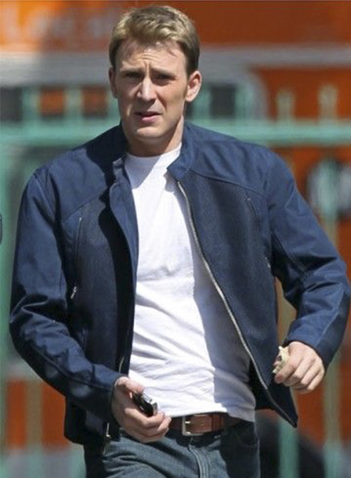 Chris Evans Captain America: The Winter Soldier Leather Jacket Chris Evans Captain America: The Winter Soldier Leather Jacket