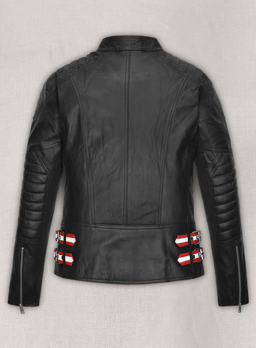 Claire Foy The Girl in the Spider's Web Leather Jacket #2