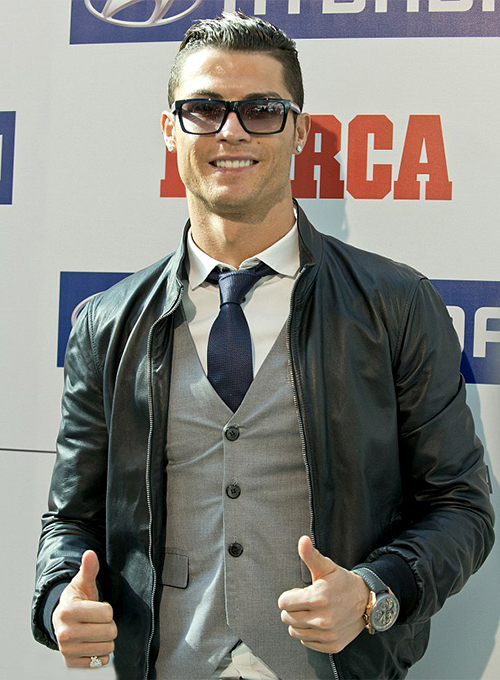 Cristiano Ronaldo Pichichi Award Leather Jacket Cristiano Ronaldo Pichichi Award Leather Jacket