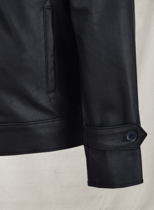Dark Blue Stretch Tom Cruise Premier Leather Jacket