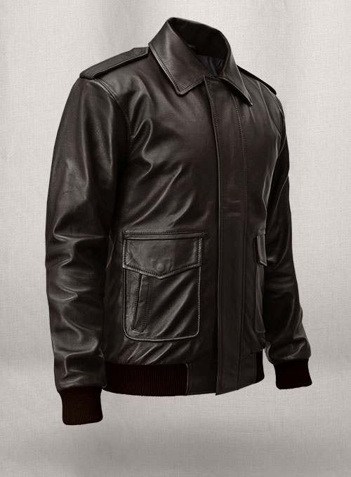 Dark Brown Sylvester Paradise Alley Leather Jacket