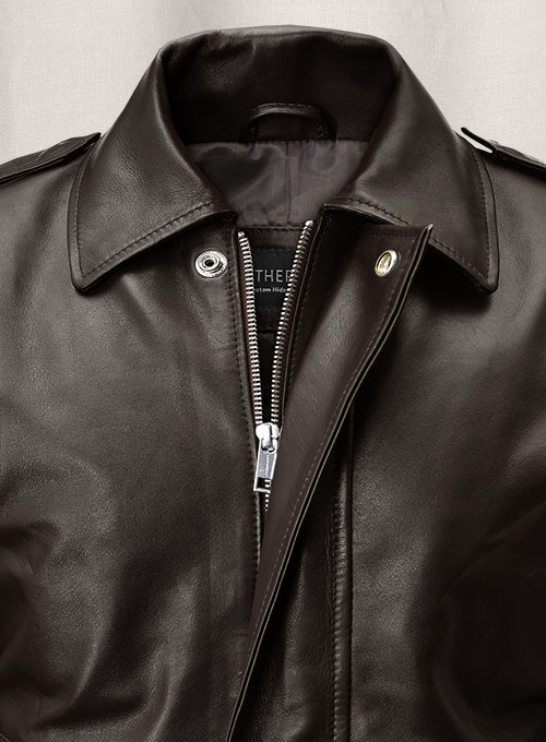 Dark Brown Sylvester Paradise Alley Leather Jacket