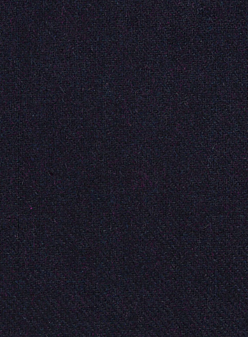 Dark Violet Heavy Tweed Jacket - Click Image to Close