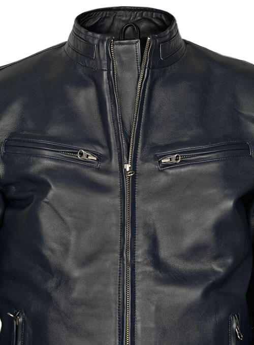 Dark Blue Vin Diesel Fast And Furious 6 Leather Jacket