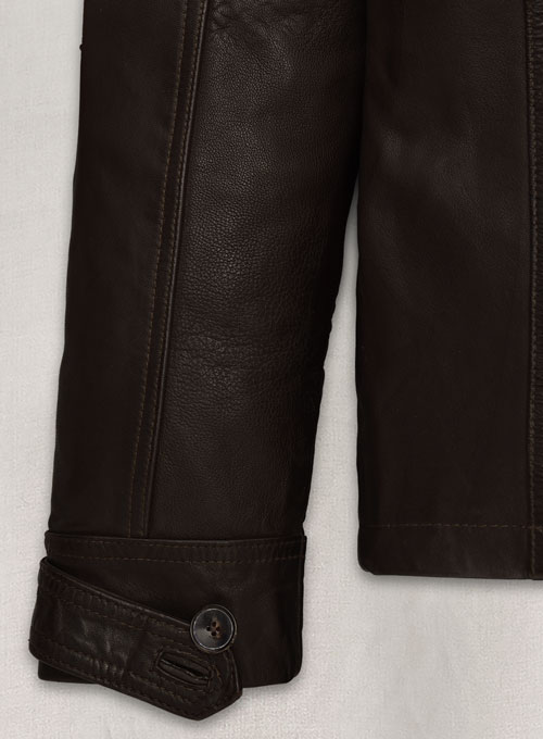 Dark Brown Jensen Ross Supernatural Season 7 Leather Jacket