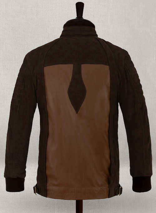Dark Tan Daniel Radcliff Horns Leather Jacket