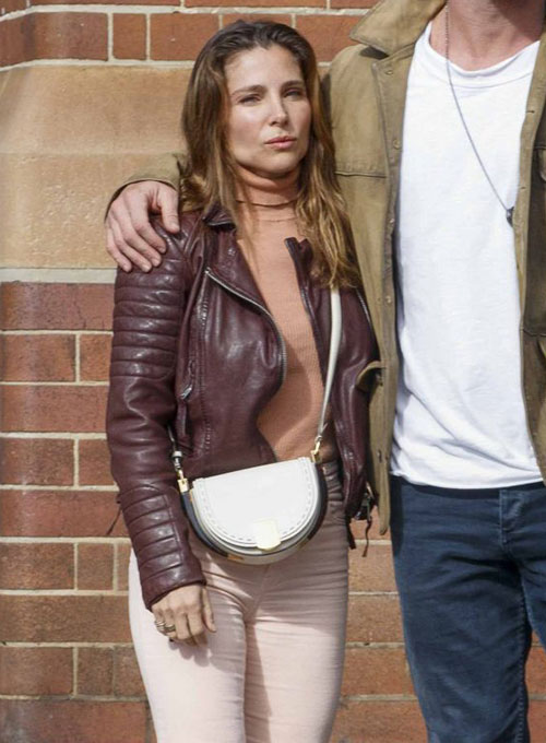 Elsa Pataky Leather Jacket #4