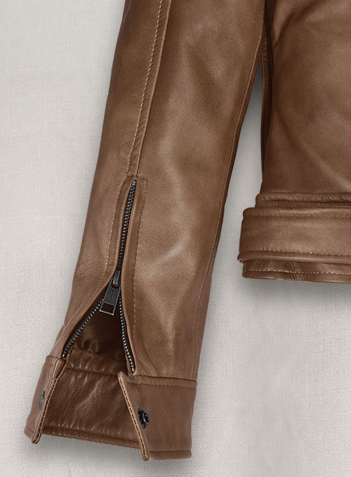 Espanol Timber Brown Leather Jacket #517