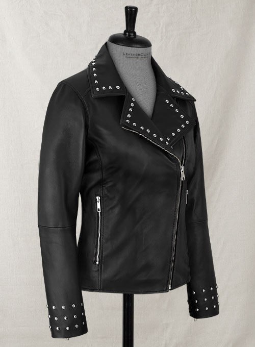 Eva Studded Leather Jacket