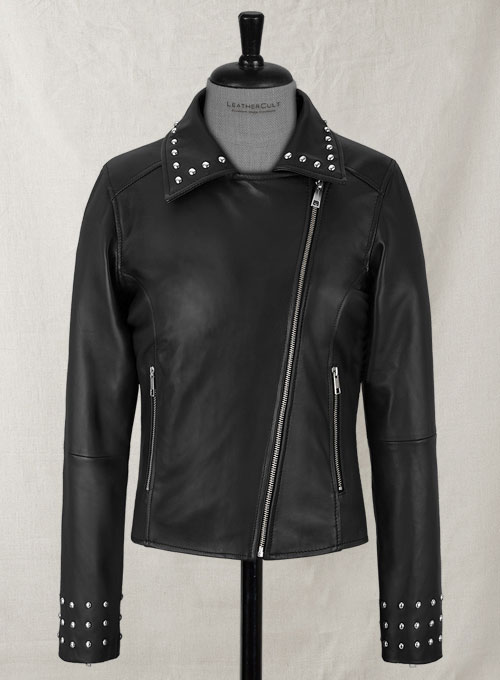 Eva Studded Leather Jacket