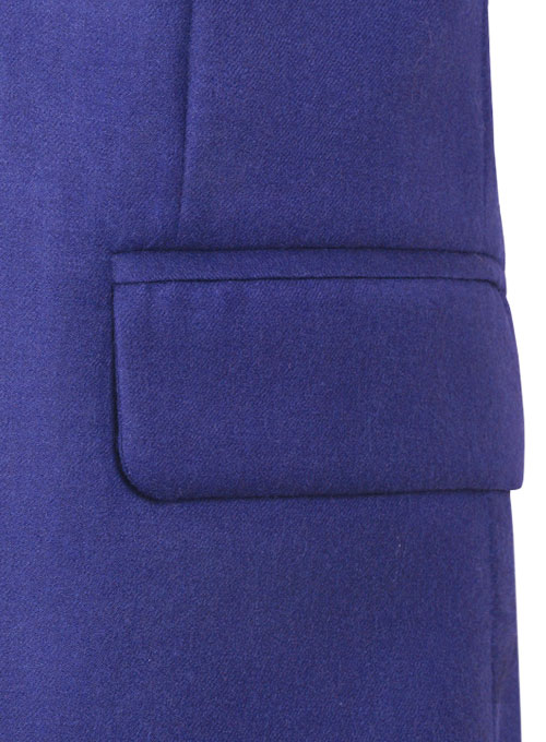 Fizz Blue Flannel Wool Jacket