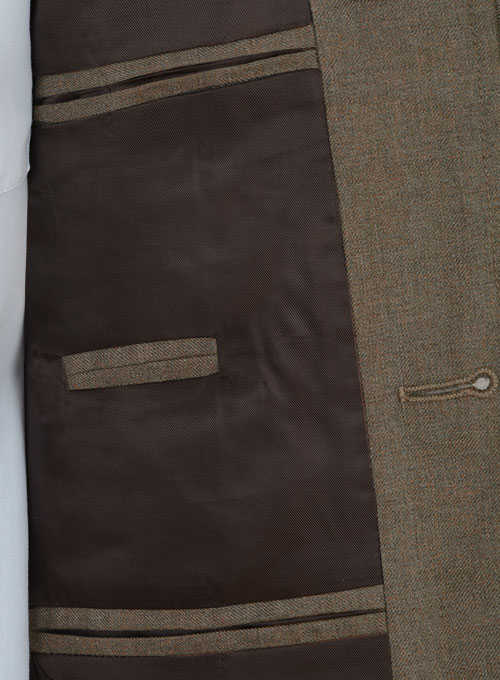 Frosted Brown Terry Rayon Breezer Style Jacket