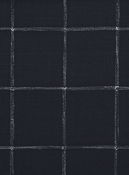 Graf Blue Checks Wool Jacket
