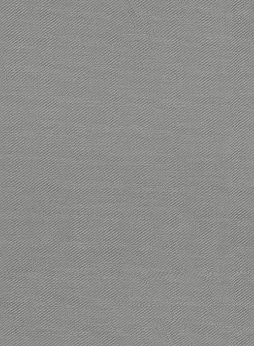 Gray Feather Cotton Canvas Stretch Jacket - Click Image to Close