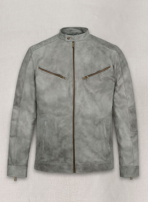 Harbor Gray Leather Jacket # 656