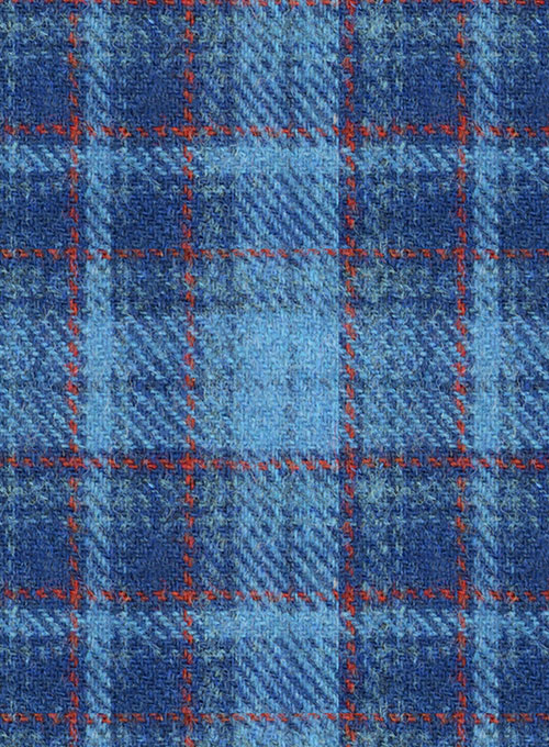 Harris Tweed Tartan Blue Jacket