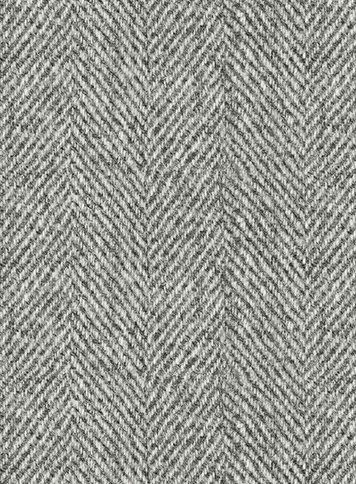 Harris Tweed Wide Herringbone Gray Jacket