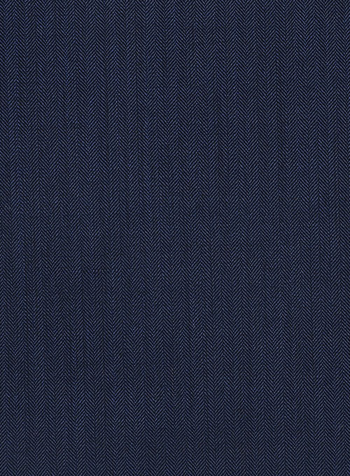 Herringbone Wool Royal Blue Jacket