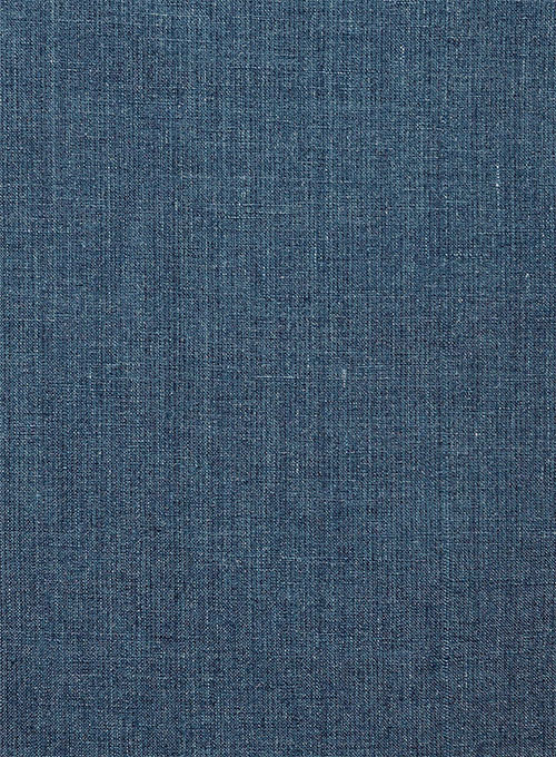Indigo Blue Pure Linen Jacket